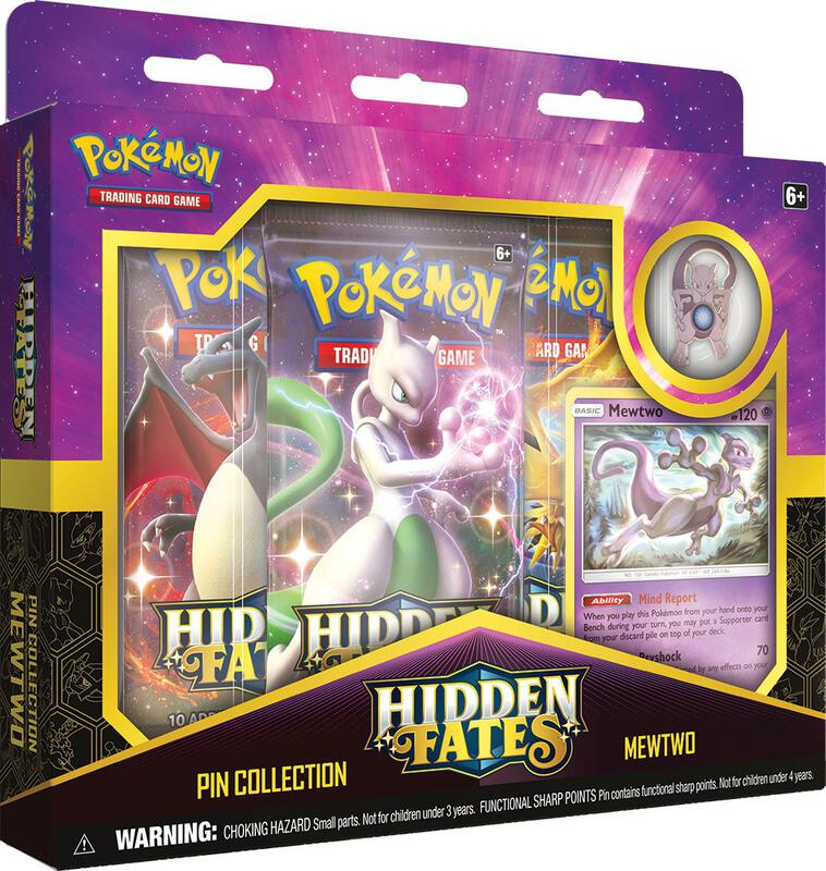 Hidden Fates Pin Collection [Mewtwo] Pokemon card from Hidden Fates
