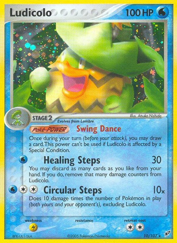Ludicolo Pokemon card from Deoxys