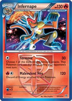 Infernape Pokemon card from Deck Exclusives