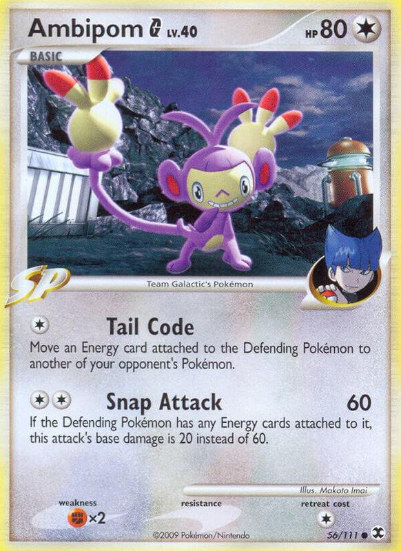 Ambipom G Pokemon card from Rising Rivals