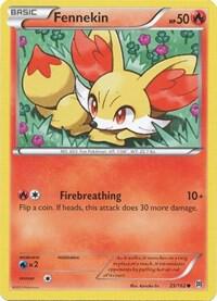 Fennekin Pokemon card from XY - BREAKthrough