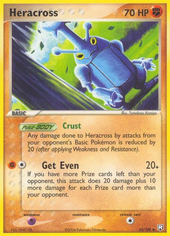 Heracross Pokemon card from Team Rocket Returns