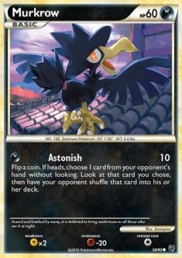 Murkrow Pokemon card from Undaunted