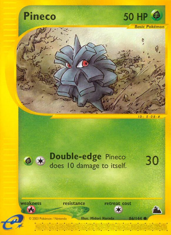 Pineco (86) Pokemon card from Skyridge