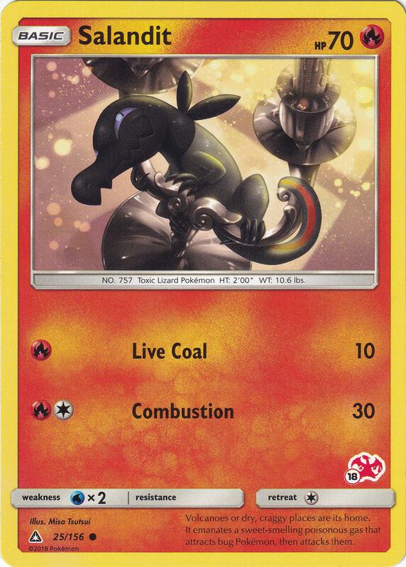 Salandit Pokemon card from Battle Academy