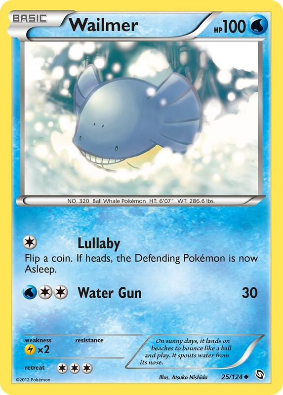 Wailmer Pokemon card from Dragons Exalted