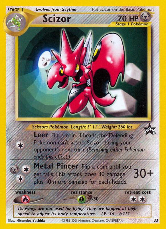 Scizor Pokemon card from WoTC Promo