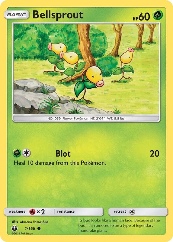 Bellsprout Pokemon card from SM - Celestial Storm