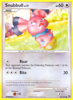 Snubbull Lv.11 (Holo) Pokemon card from Great Encounters