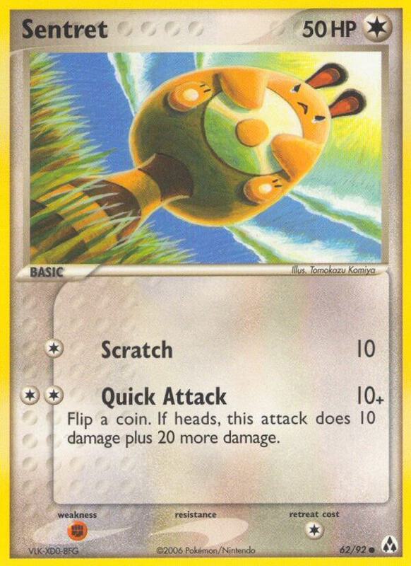Sentret Pokemon card from Legend Maker