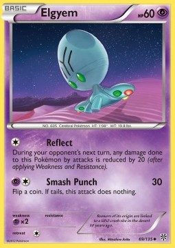 Elgyem Pokemon card from Plasma Storm