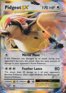 Pidgeot EX (Holo) Pokemon card from Evolutions