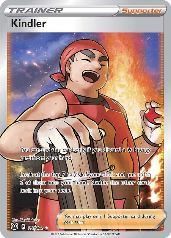 Kindler (Full Art) Pokemon card from SWSH09: Brilliant Stars
