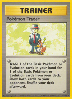 Pokémon Trader Pokemon card from Base Set