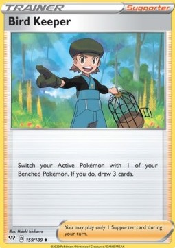 Bird Keeper Pokemon card from Darkness Ablaze