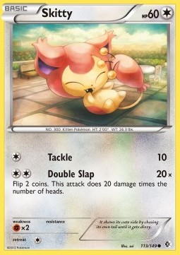 Skitty Pokemon card from Boundaries Crossed