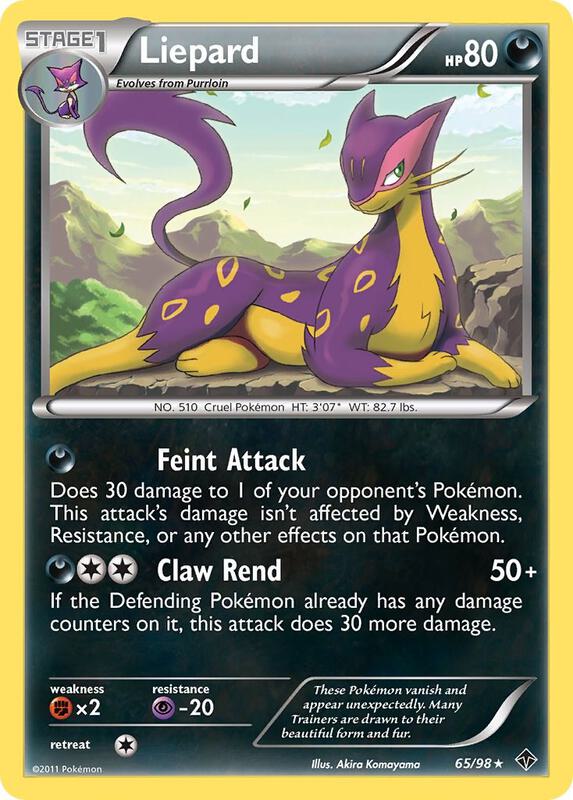 Liepard Pokemon card from Emerging Powers