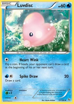 Luvdisc (Holo) Pokemon card from Flashfire