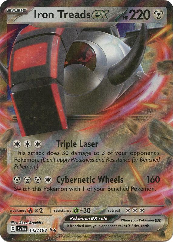 Iron Treads ex Pokemon card from SV01: Scarlet & Violet Base Set