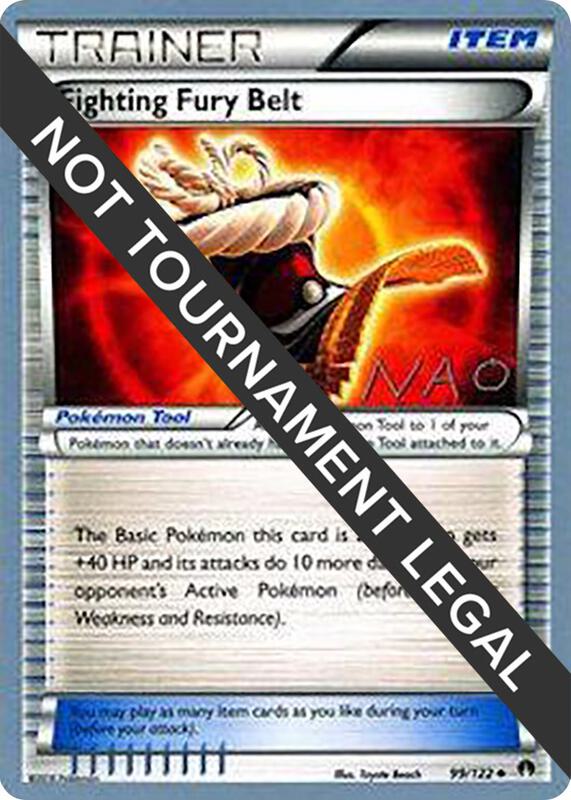 Fighting Fury Belt - 2018 (Naohito Inoue) Pokemon card from World Championship Decks