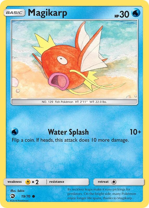 Magikarp Pokemon card from Dragon Majesty