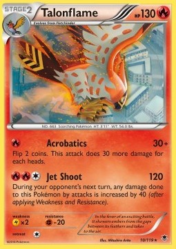 Talonflame Pokemon card from Phantom Forces