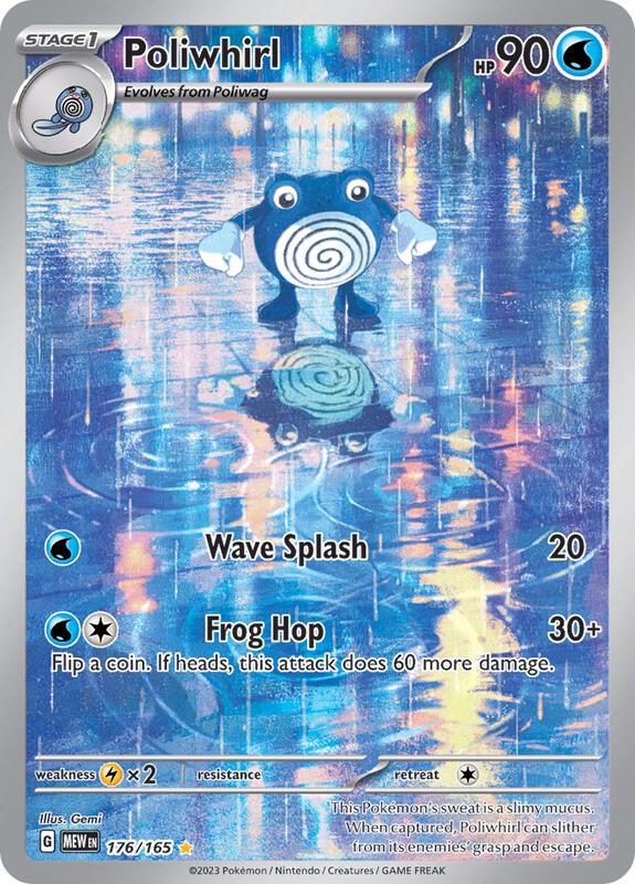 Poliwhirl Pokemon card from SV: Scarlet & Violet 151