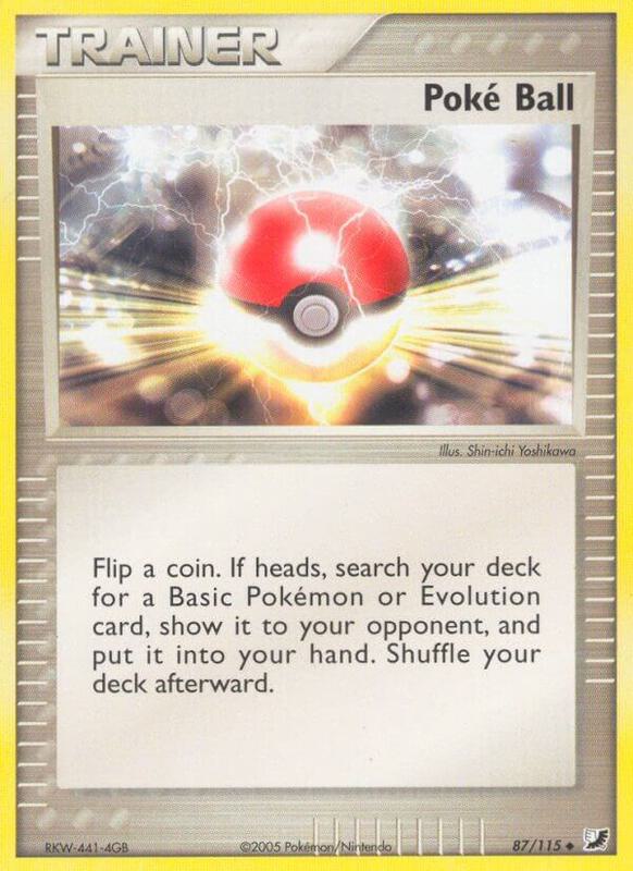 Poke Ball Pokemon card from Unseen Forces