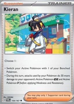 Kieran Pokemon card from Twilight Masquerade