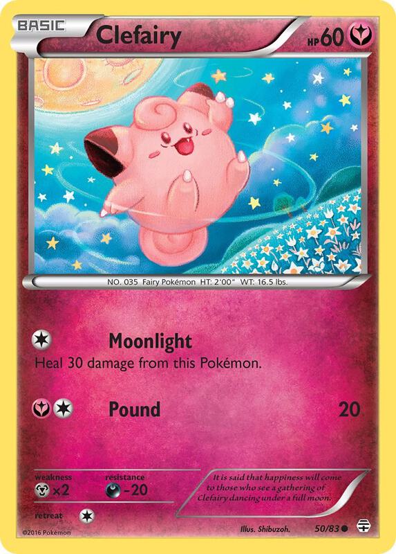 Clefairy Pokemon card from Generations