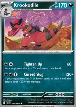 Krookodile Pokemon card from Black Bolt