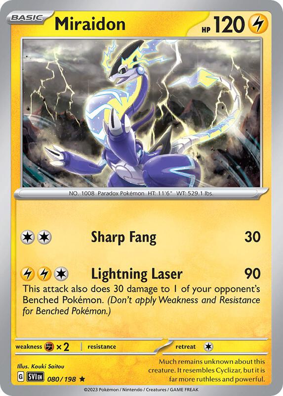 Miraidon Pokemon card from Deck Exclusives