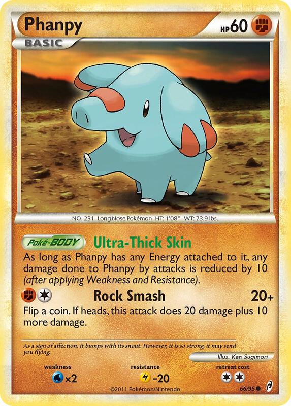 Phanpy Pokemon card from Call of Legends