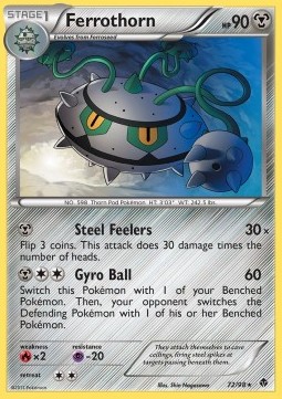 Ferrothorn Pokemon card from Emerging Powers