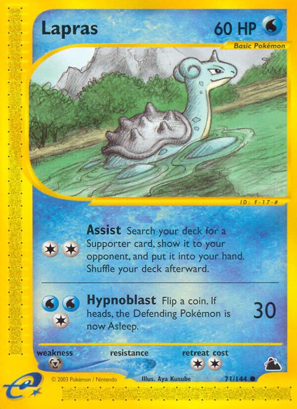Lapras Pokemon card from Skyridge