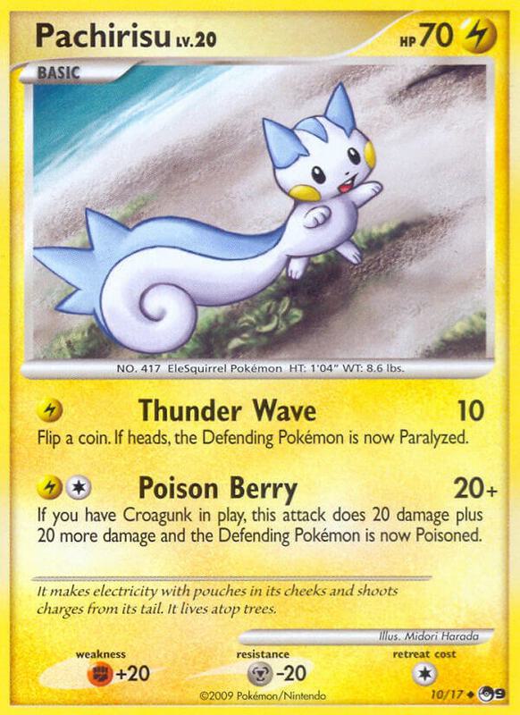 Pachirisu Pokemon card from POP Series 9