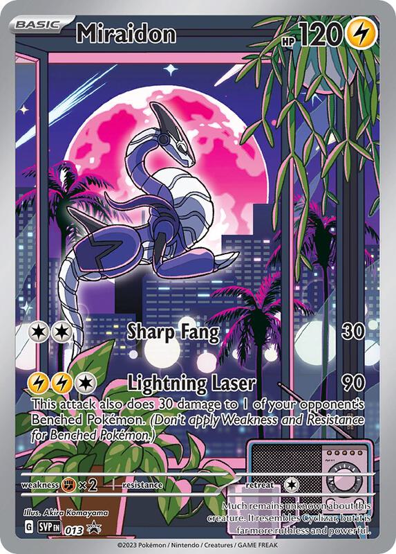 Miraidon - 013 Pokemon card from SV: Scarlet & Violet Promo Cards