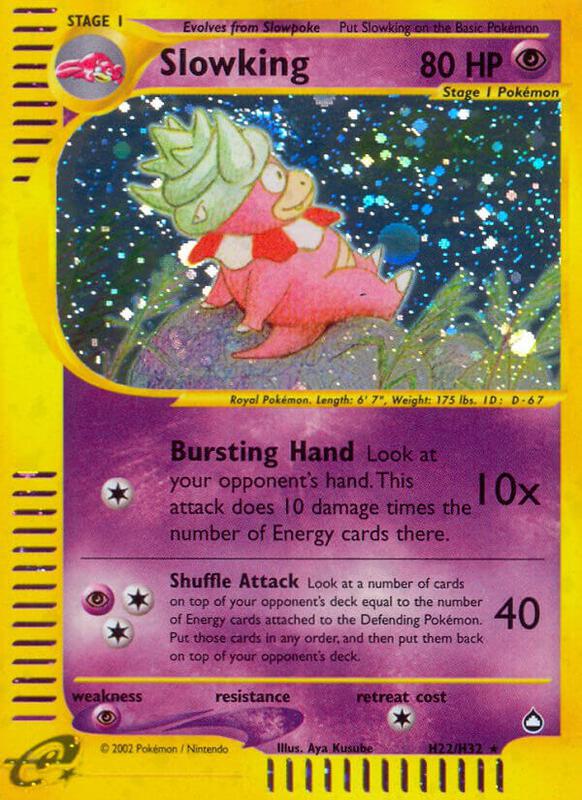 Slowking (H22) Pokemon card from Aquapolis