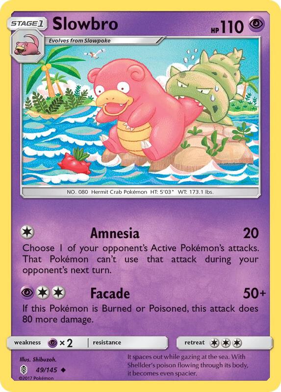 Slowbro Pokemon card from SM - Guardians Rising