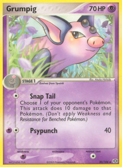 Grumpig Pokemon card from EX Emerald