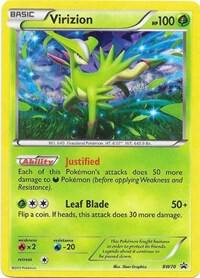 Virizion - BW70 Pokemon card from Black and White Promos