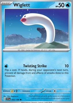 Wiglett Pokemon card from Scarlet Violet