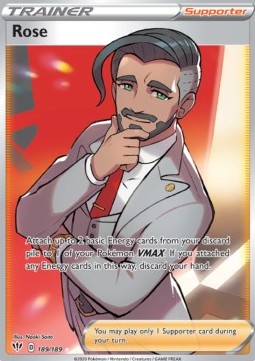 Rose Pokemon card from Darkness Ablaze
