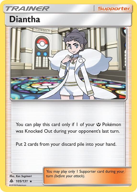 Diantha Pokemon card from SM - Forbidden Light