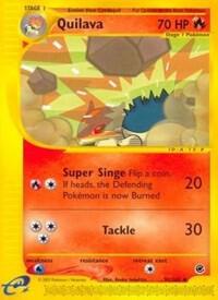 Quilava Pokemon card from Expedition