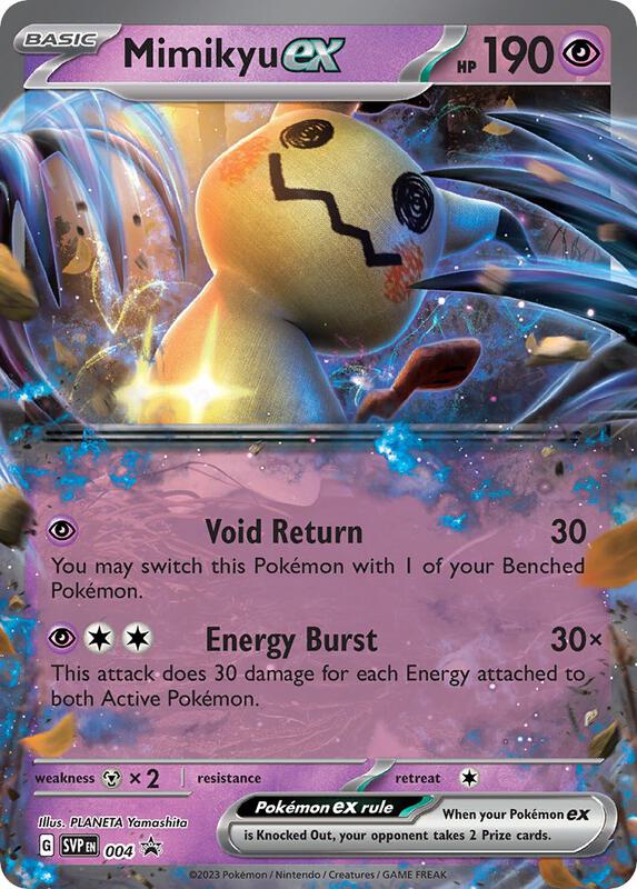 Mimikyu ex - 004 Pokemon card from SV: Scarlet & Violet Promo Cards