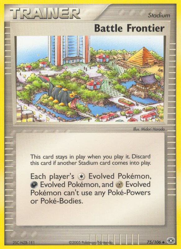 Battle Frontier Pokemon card from Emerald