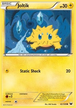 Joltik Pokemon card from Dark Explorers