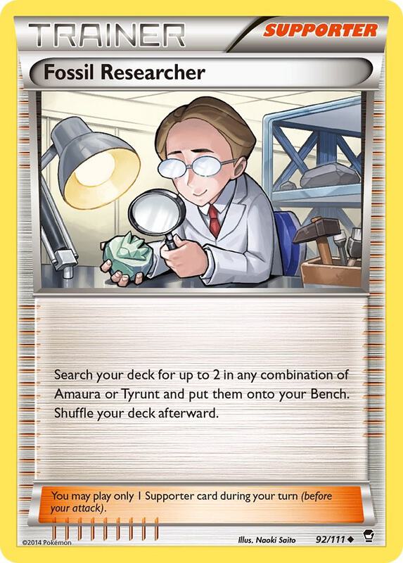 Fossil Researcher Pokemon card from XY - Furious Fists