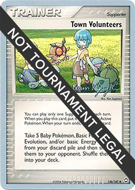 Town Volunteers - 2004 (Kevin Nguyen) Pokemon card from World Championship Decks